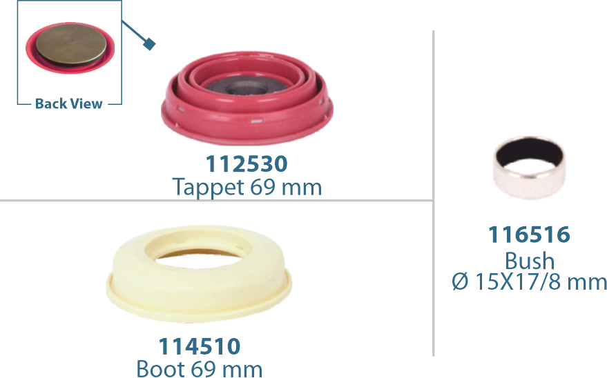 Caliper Tappet Kit 69 mm