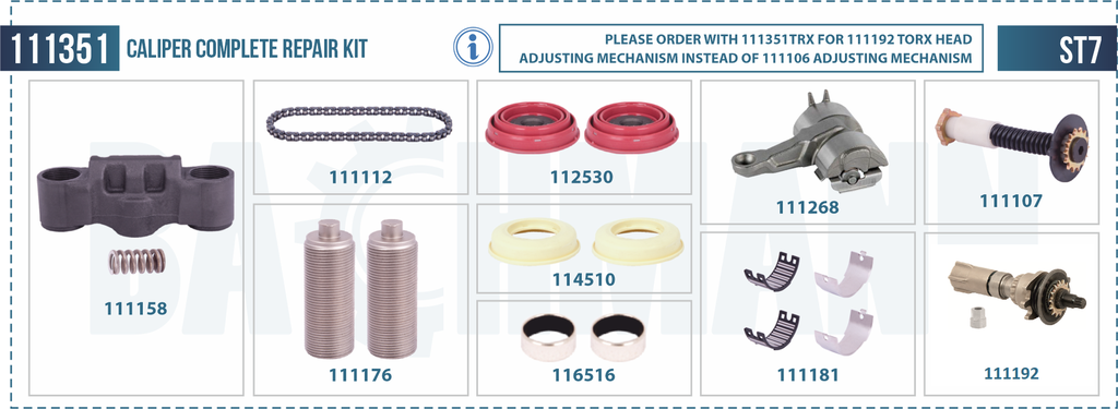 Caliper Complete Repair Kit