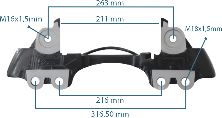 Caliper Carrier 22.5 PAN22 Right