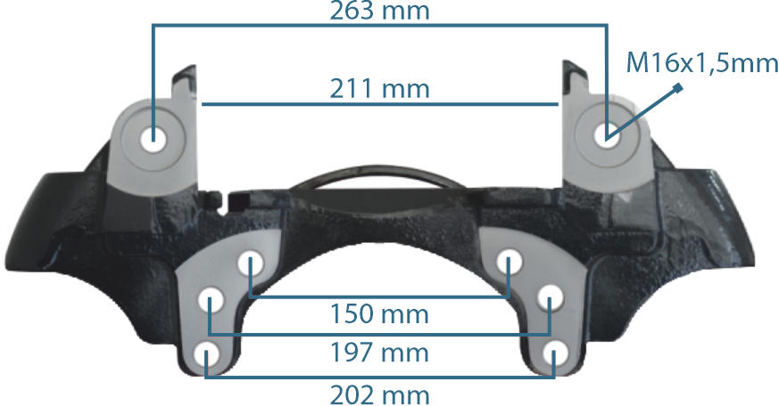 Caliper Carrier Left VALX Axle