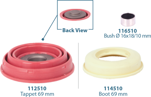 [111010] Caliper Tappet Kit 69 mm