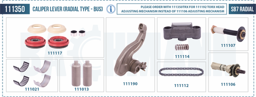 [111350] Caliper Complete Repair Kit