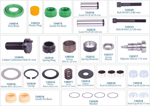 [133057] Caliper Repair Kit